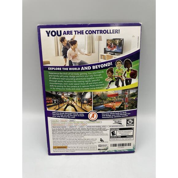 Kinect Adventures (Microsoft Xbox 360) Complete W/ Manual In Cardboard Sleeve - Picture 3 of 6